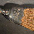 Lot 139 - Antique Silver-Plated Whisk Brush with Engraved Scroll Design, Monogrammed E.C.M., 9-1/2" L