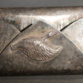 Lot 140 - Vintage Silver-Plated Business Card Holder with Duck in Flight Motif
