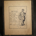 Lot 076 - Antique Framed Print, "Post no Bills" Smiling Tramp Cartoon with Verse, Copyright 1903 by the Ullman Mfg. Co., New York