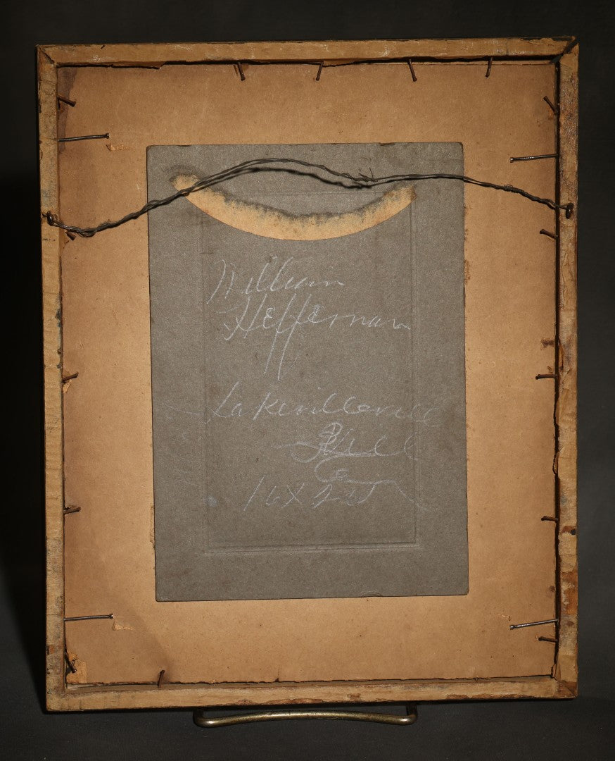 Antique Framed Print, "Post no Bills" Smiling Tramp Cartoon with Verse, Copyright 1903 by the Ullman Mfg. Co., New York