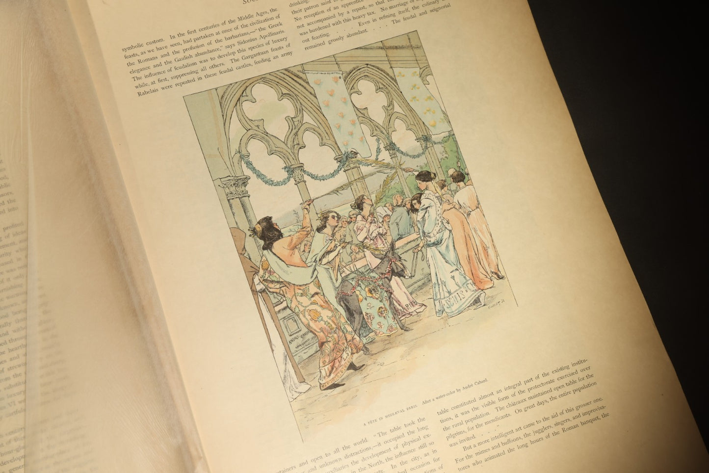 Antique "Paris" Illustrated Folio, Japan Edition, Section IV, with Color Plates, Circa 1900