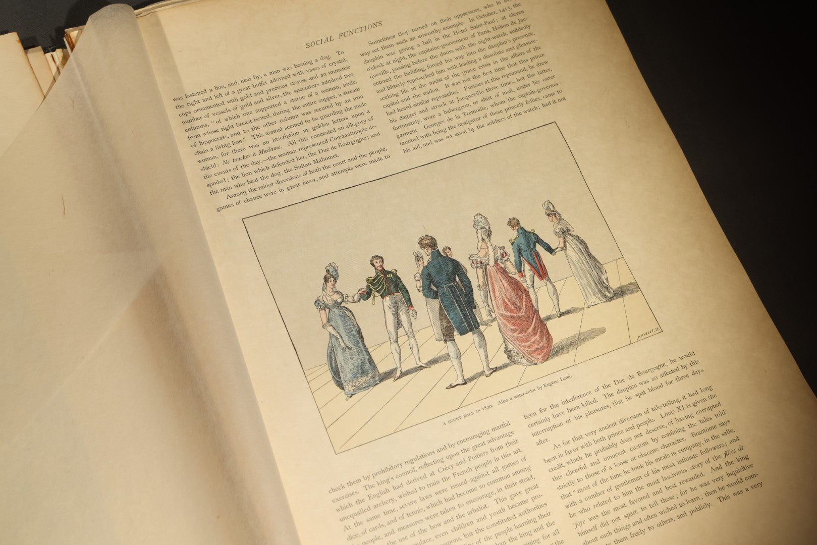 Antique "Paris" Illustrated Folio, Japan Edition, Section IV, with Color Plates, Circa 1900