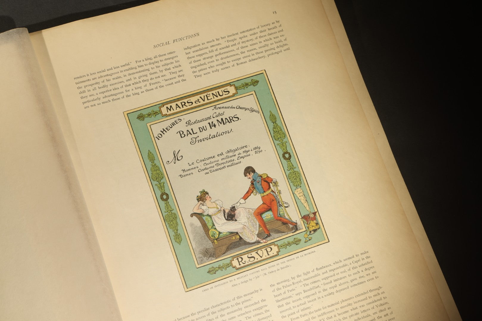 Antique "Paris" Illustrated Folio, Japan Edition, Section IV, with Color Plates, Circa 1900