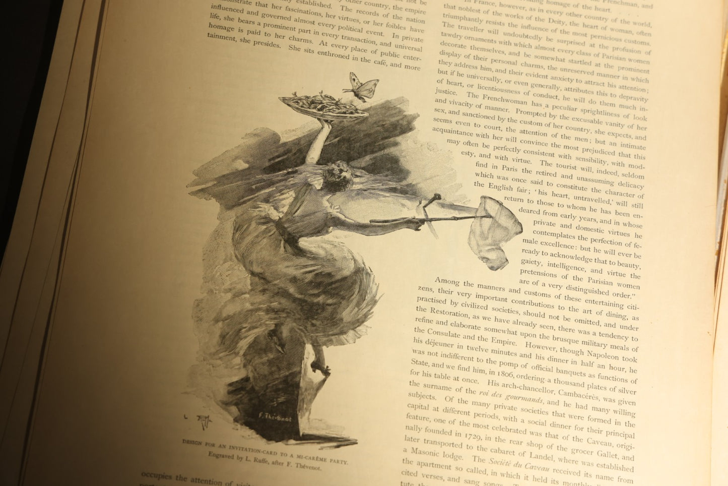 Antique "Paris" Illustrated Folio, Japan Edition, Section IV, with Color Plates, Circa 1900