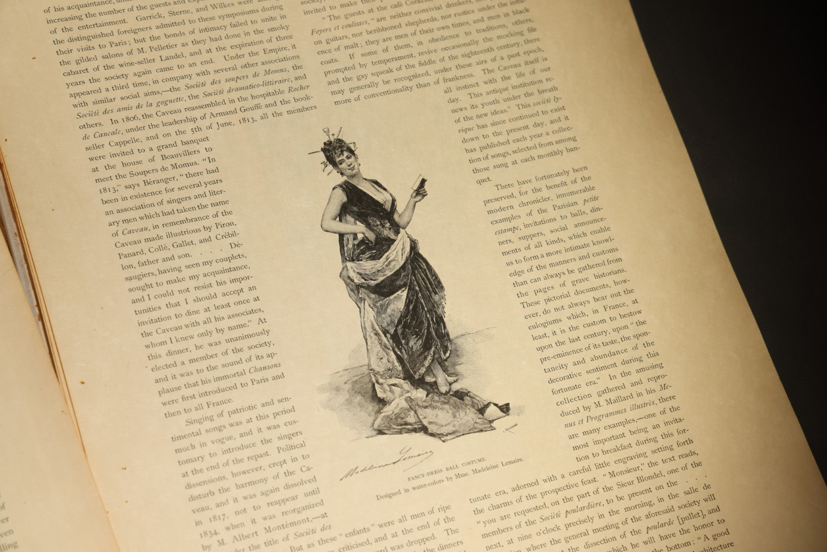 Antique "Paris" Illustrated Folio, Japan Edition, Section IV, with Color Plates, Circa 1900