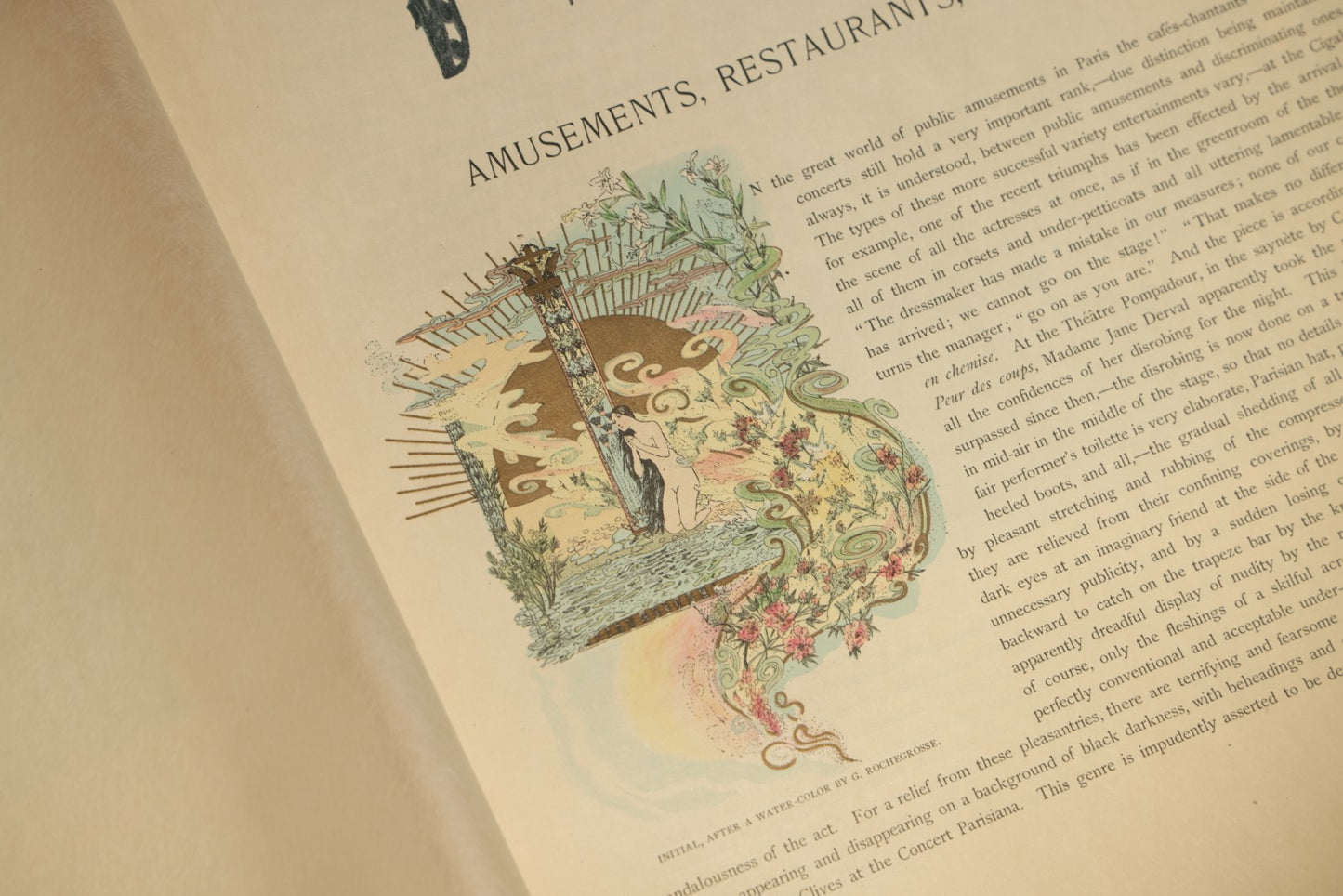Antique "Paris" Illustrated Folio, Japan Edition, Section IV, with Color Plates, Circa 1900