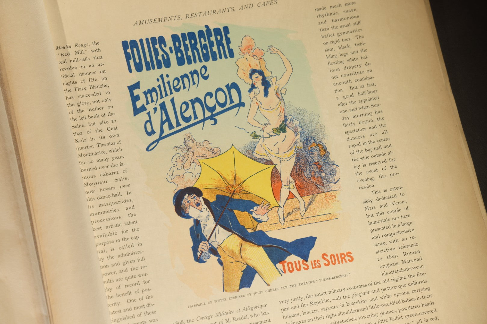 Antique "Paris" Illustrated Folio, Japan Edition, Section IV, with Color Plates, Circa 1900