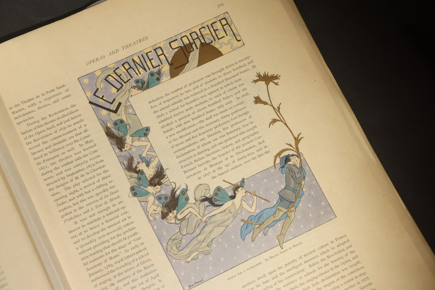 Antique "Paris" Illustrated Folio, Japan Edition, Section IV, with Color Plates, Circa 1900