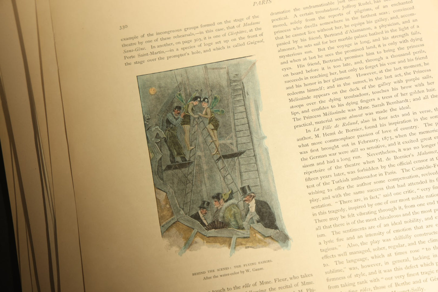 Antique "Paris" Illustrated Folio, Japan Edition, Section IV, with Color Plates, Circa 1900