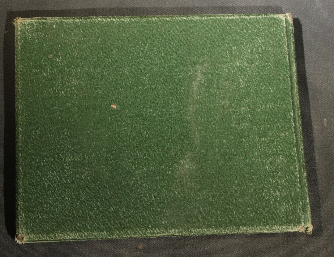 Antique 1904 All-Girls School Yearbook with Gilt Monogram, Green Cloth Binding, Photographic Plates, Philadelphia, Pennsylvania Area