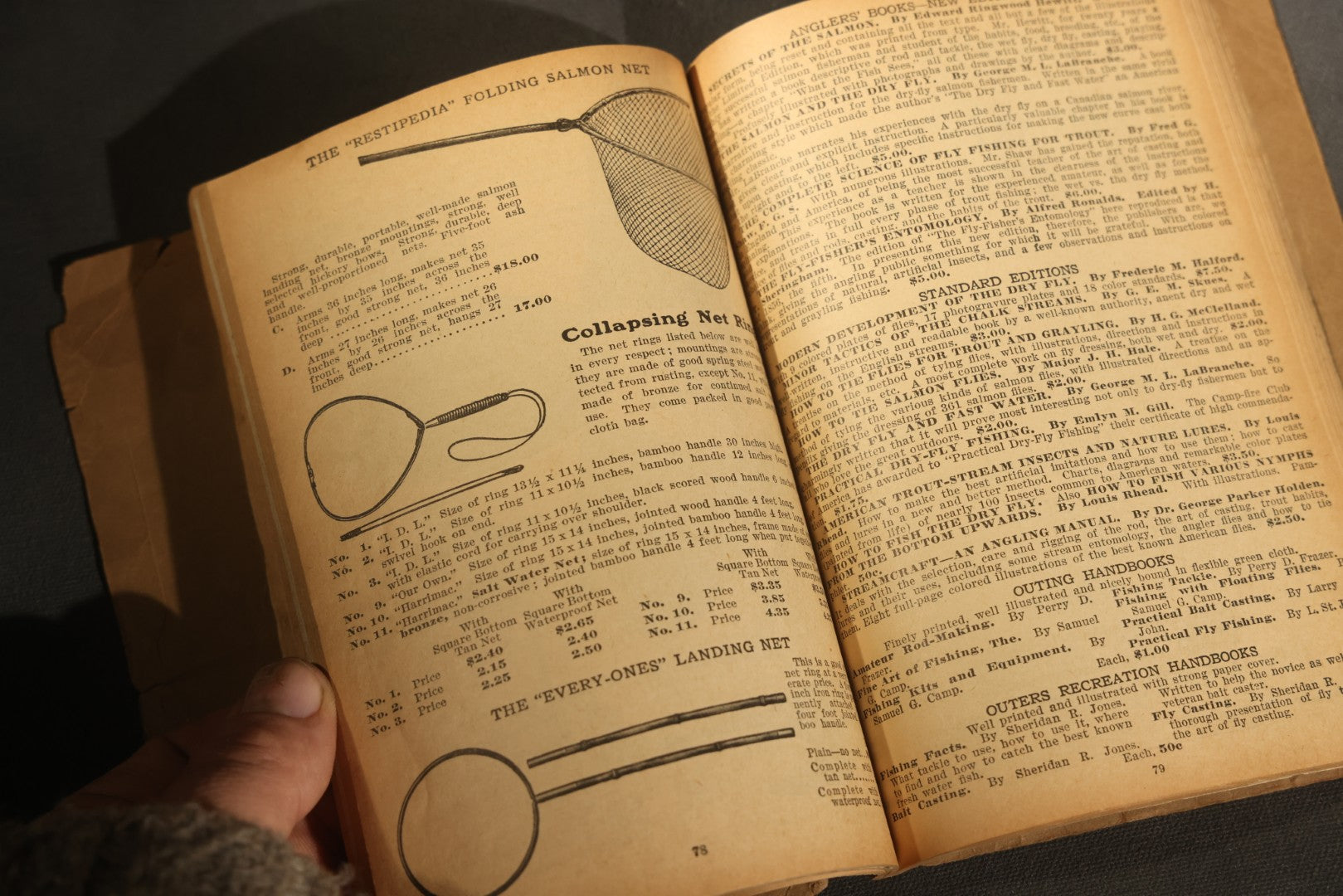 Antique William Mills & Son "Fishing Tackle Exclusively" Catalog 126, Sole Agents for H.L. Leonard Split Bamboo Rods, 21 Park Place, New York, Copyright 1926