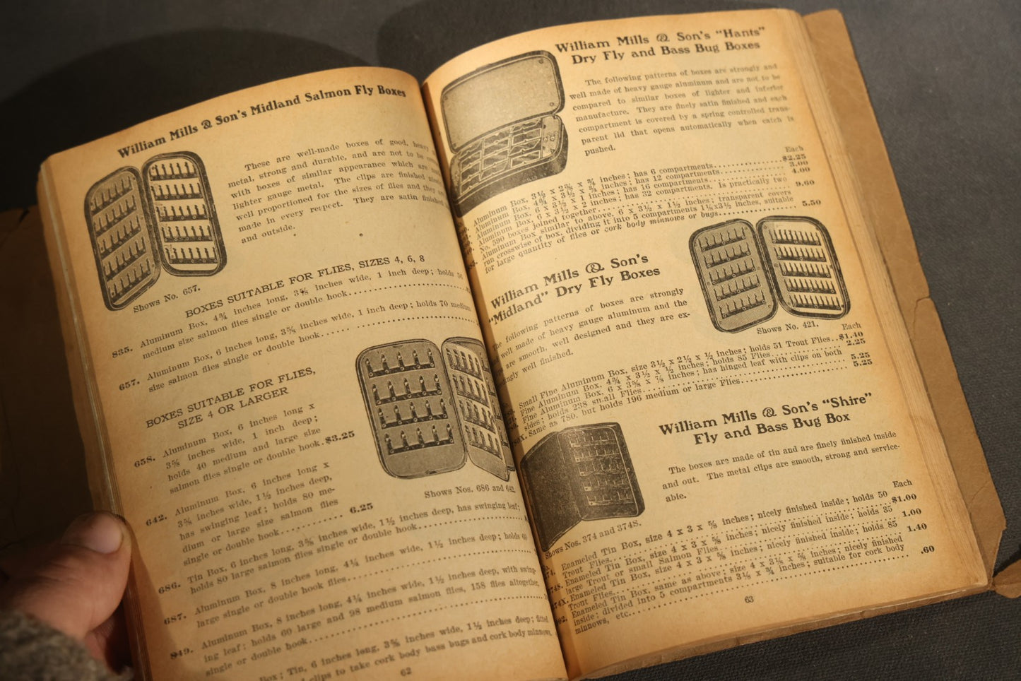 Antique William Mills & Son "Fishing Tackle Exclusively" Catalog 126, Sole Agents for H.L. Leonard Split Bamboo Rods, 21 Park Place, New York, Copyright 1926