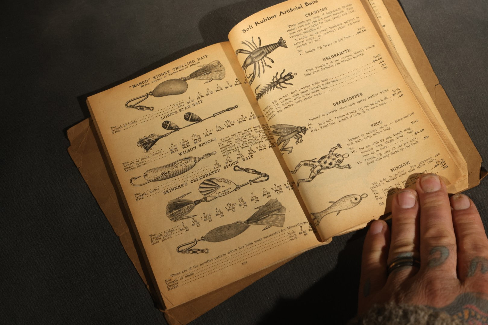 Antique William Mills & Son "Fishing Tackle Exclusively" Catalog 126, Sole Agents for H.L. Leonard Split Bamboo Rods, 21 Park Place, New York, Copyright 1926