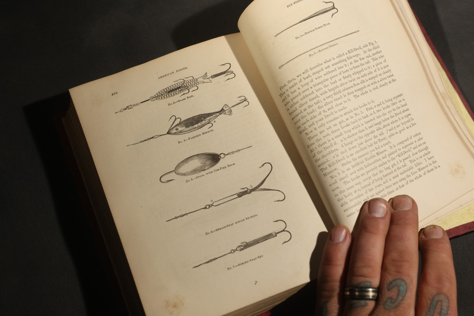 "Frank Forester's Fish and Fishing of the United States and British Provinces of North America" Antique Fishing Book by Henry William Herbert, Illustrated from Nature, Published by W.A. Townsend, New York, 1864
