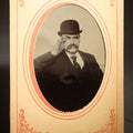 Lot 121 - Antique Tintype Photograph of a Man in a Bowler Hat and Suit in a Paper Frame, Photographed by P.N. Bliss, Boston, Massachusetts