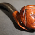 Lot 048 - Vintage Carved Briar Figural Smoking Pipe Depicting Dante Alighieri, Made in Italy, 5-1/2" H