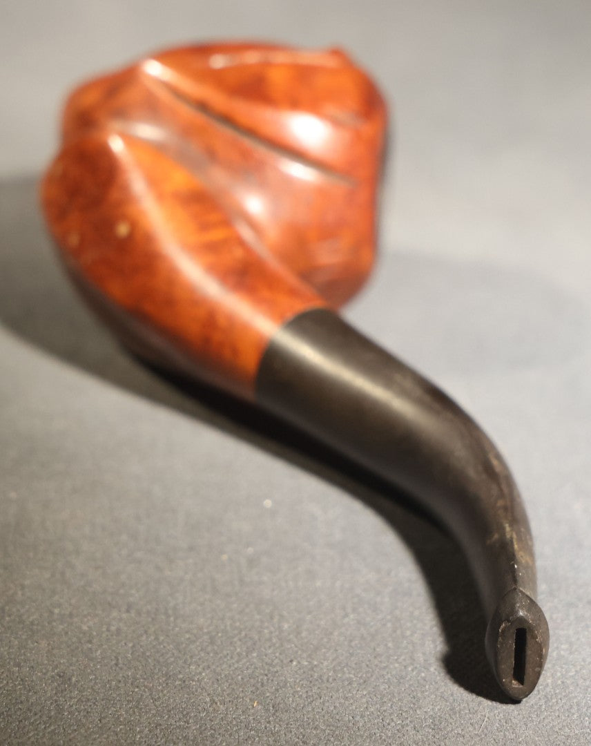 Vintage Carved Briar Figural Smoking Pipe Depicting Dante Alighieri, Made in Italy