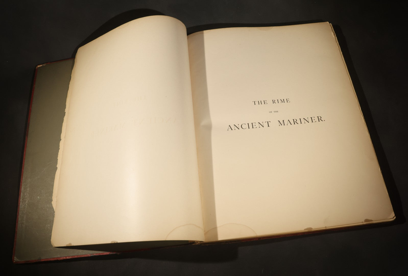 "The Rime of the Ancient Mariner" Antique Illustrated Book by Samuel Taylor Coleridge, Illustrated by Gustave Dore, with Albatross Cover Design