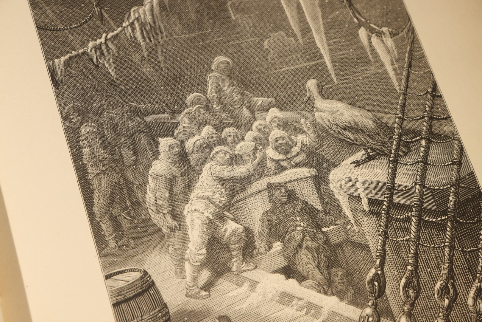 "The Rime of the Ancient Mariner" Antique Illustrated Book by Samuel Taylor Coleridge, Illustrated by Gustave Dore, with Albatross Cover Design