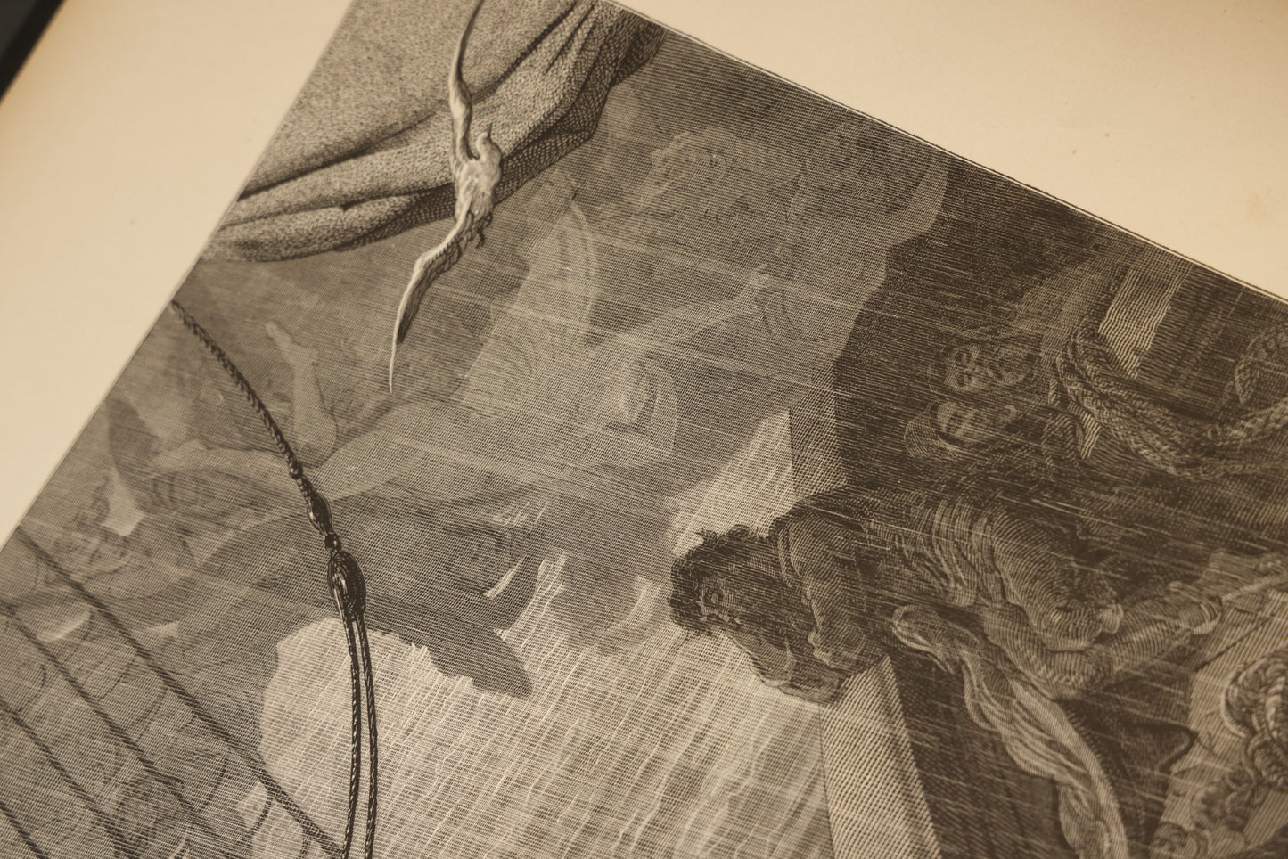 "The Rime of the Ancient Mariner" Antique Illustrated Book by Samuel Taylor Coleridge, Illustrated by Gustave Dore, with Albatross Cover Design