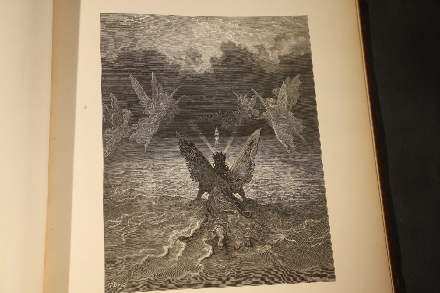 "The Rime of the Ancient Mariner" Antique Illustrated Book by Samuel Taylor Coleridge, Illustrated by Gustave Dore, with Albatross Cover Design