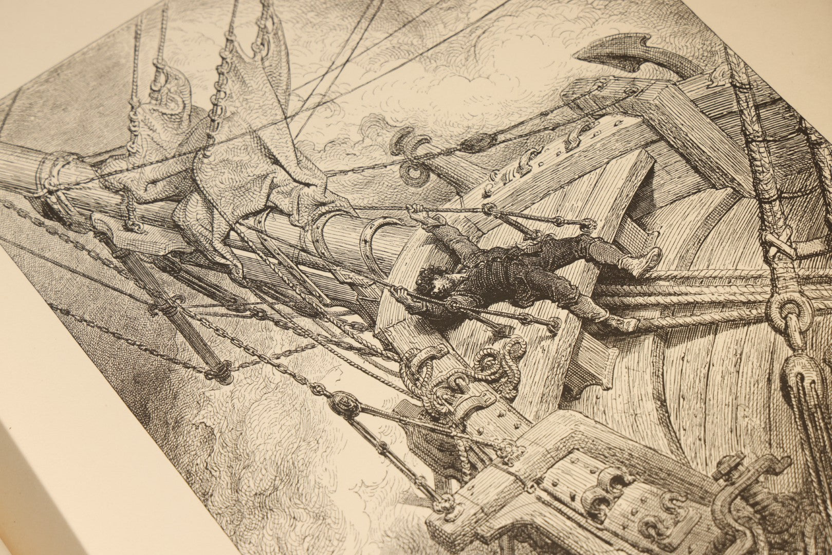 "The Rime of the Ancient Mariner" Antique Illustrated Book by Samuel Taylor Coleridge, Illustrated by Gustave Dore, with Albatross Cover Design