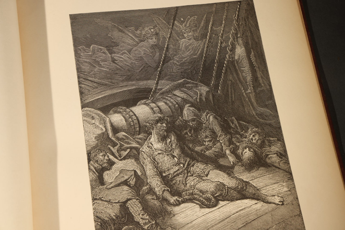 "The Rime of the Ancient Mariner" Antique Illustrated Book by Samuel Taylor Coleridge, Illustrated by Gustave Dore, with Albatross Cover Design