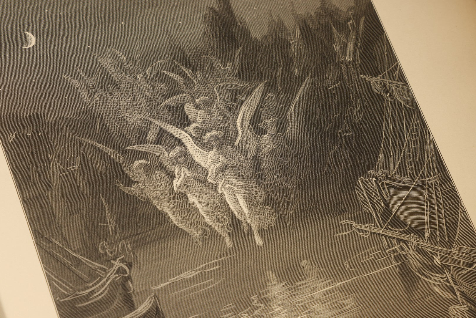 "The Rime of the Ancient Mariner" Antique Illustrated Book by Samuel Taylor Coleridge, Illustrated by Gustave Dore, with Albatross Cover Design