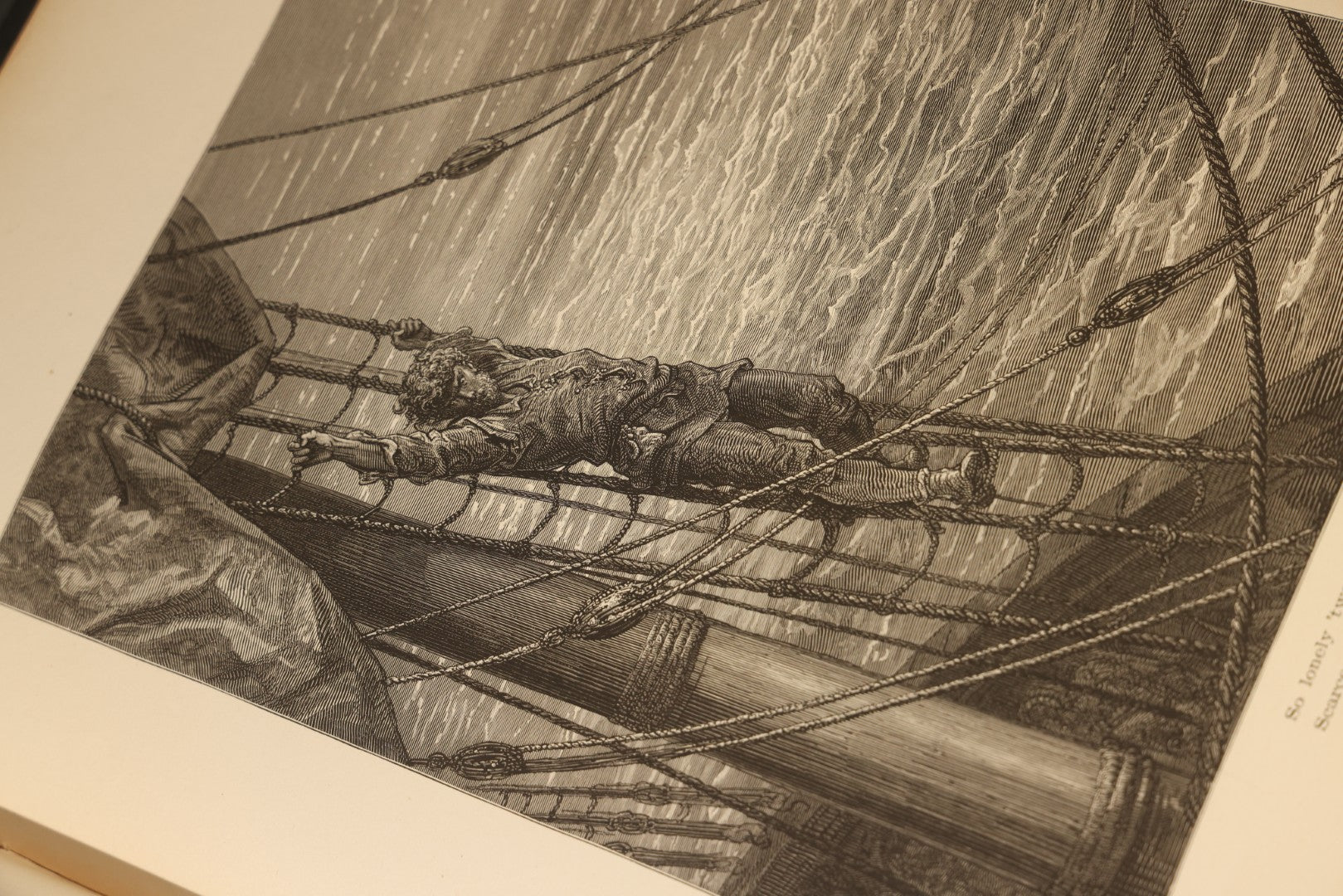 "The Rime of the Ancient Mariner" Antique Illustrated Book by Samuel Taylor Coleridge, Illustrated by Gustave Dore, with Albatross Cover Design