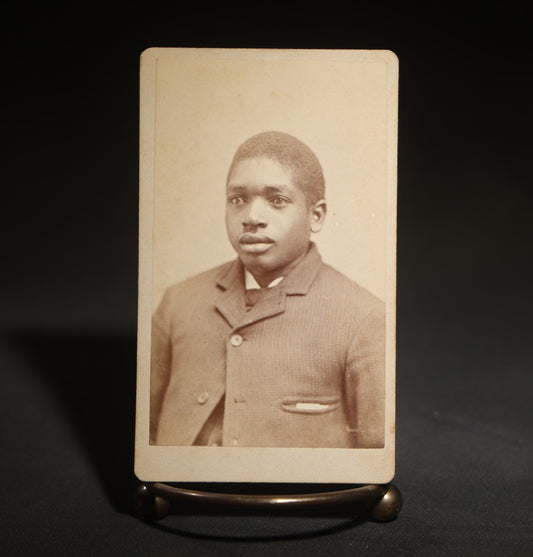 Antique Carte De Visite C.D.V. Photograph of a Young Black Man Identified as Jackson Howard, "Josh for Short"