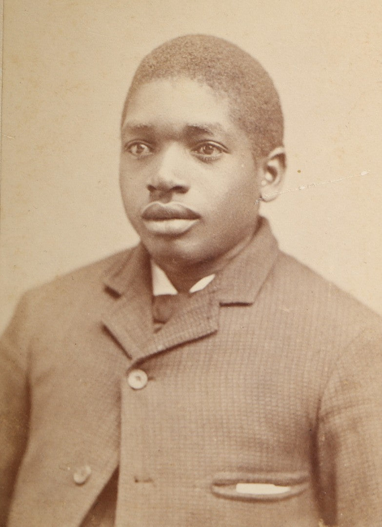 Antique Carte De Visite C.D.V. Photograph of a Young Black Man Identified as Jackson Howard, "Josh for Short"