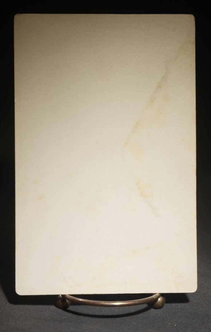 Antique Cabinet Card Photograph of a Baby in a Wash Basin, Photographed by Stiles, Westerly, Rhode Island