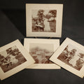 Lot 125 - Grouping of Four Antique Board-Mounted Occupational Photographs of a Stone Carver Sculpting a Fountain, Inscribed Charles Le Page, Carved for Mr. Barney, on Eastman Kodak Mounts