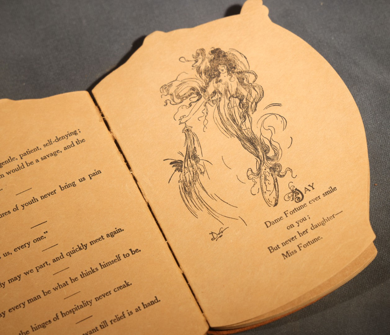 "Toasts" Antique Leather-Covered Stein-Shaped Novelty Book Compiled by W.M. Rhoads, Drawings by Clare Victor Dwiggins, Published by the Penn Publishing Company, Philadelphia, Pennsylvania, 1904