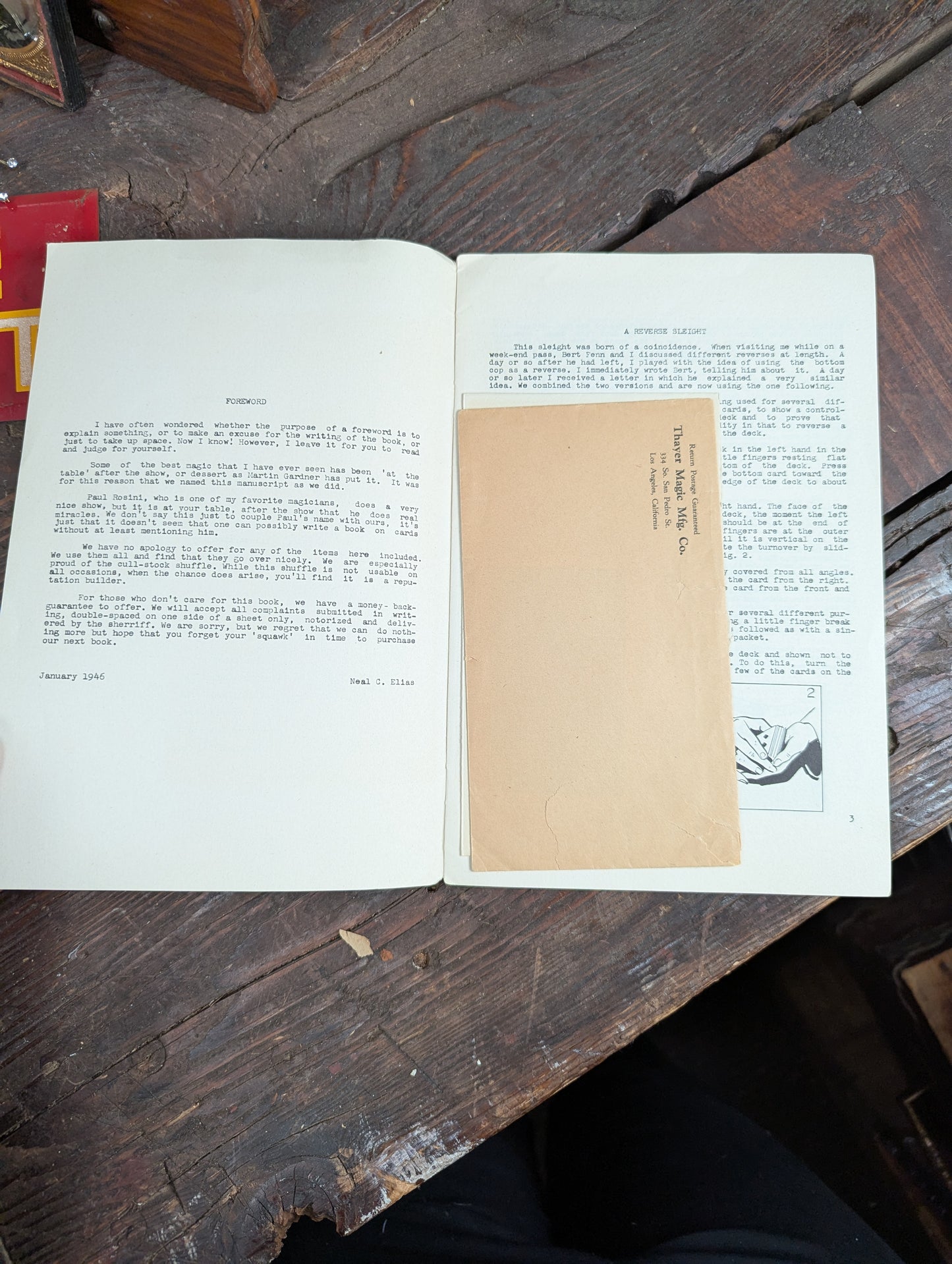 Lot 103 - Grouping Of Vintage Magic Ephemera Including Card Trick Booklets, Sleight Of Hand Booklet, Etc. 8+ Pieces