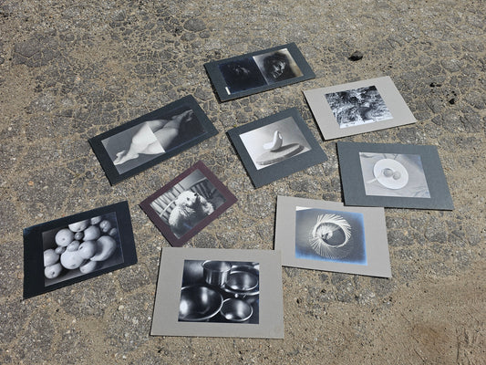 Nine piece photography modern art archive lot