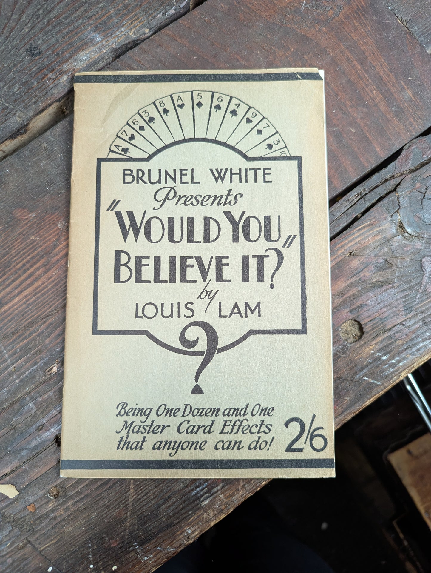 Lot 103 - Grouping Of Vintage Magic Ephemera Including Card Trick Booklets, Sleight Of Hand Booklet, Etc. 8+ Pieces