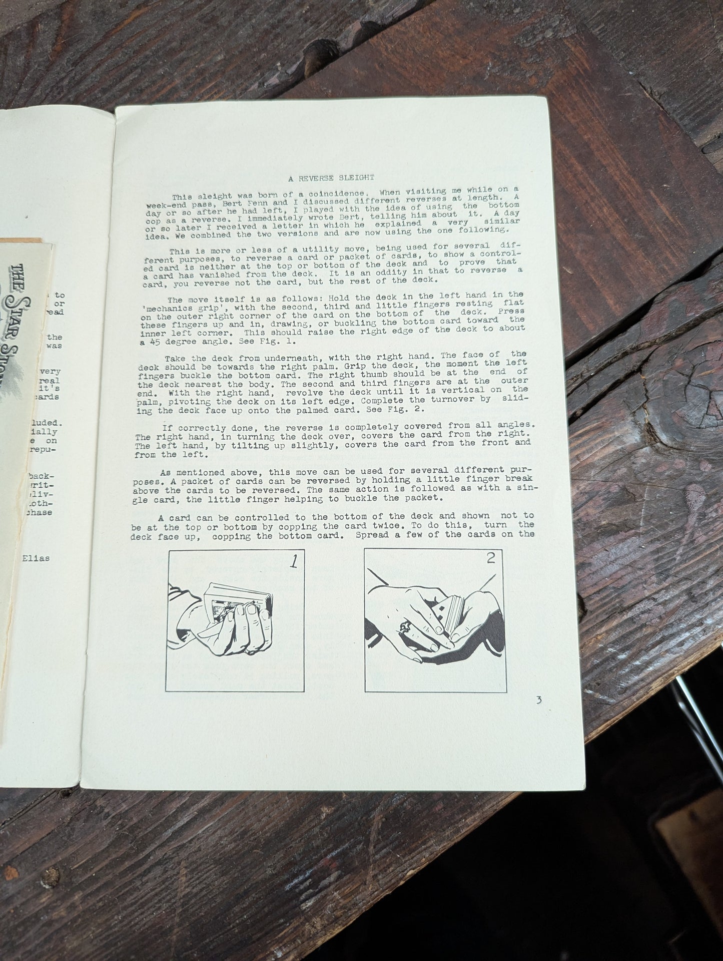 Lot 103 - Grouping Of Vintage Magic Ephemera Including Card Trick Booklets, Sleight Of Hand Booklet, Etc. 8+ Pieces