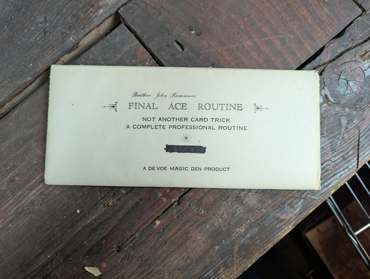 Lot 103 - Grouping Of Vintage Magic Ephemera Including Card Trick Booklets, Sleight Of Hand Booklet, Etc. 8+ Pieces