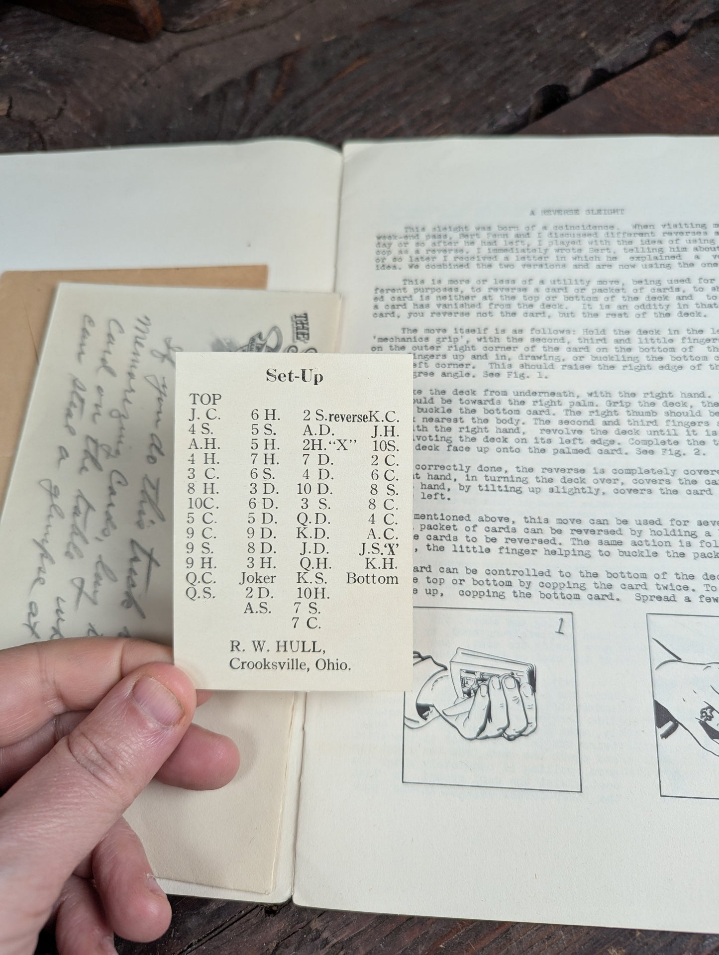 Lot 103 - Grouping Of Vintage Magic Ephemera Including Card Trick Booklets, Sleight Of Hand Booklet, Etc. 8+ Pieces