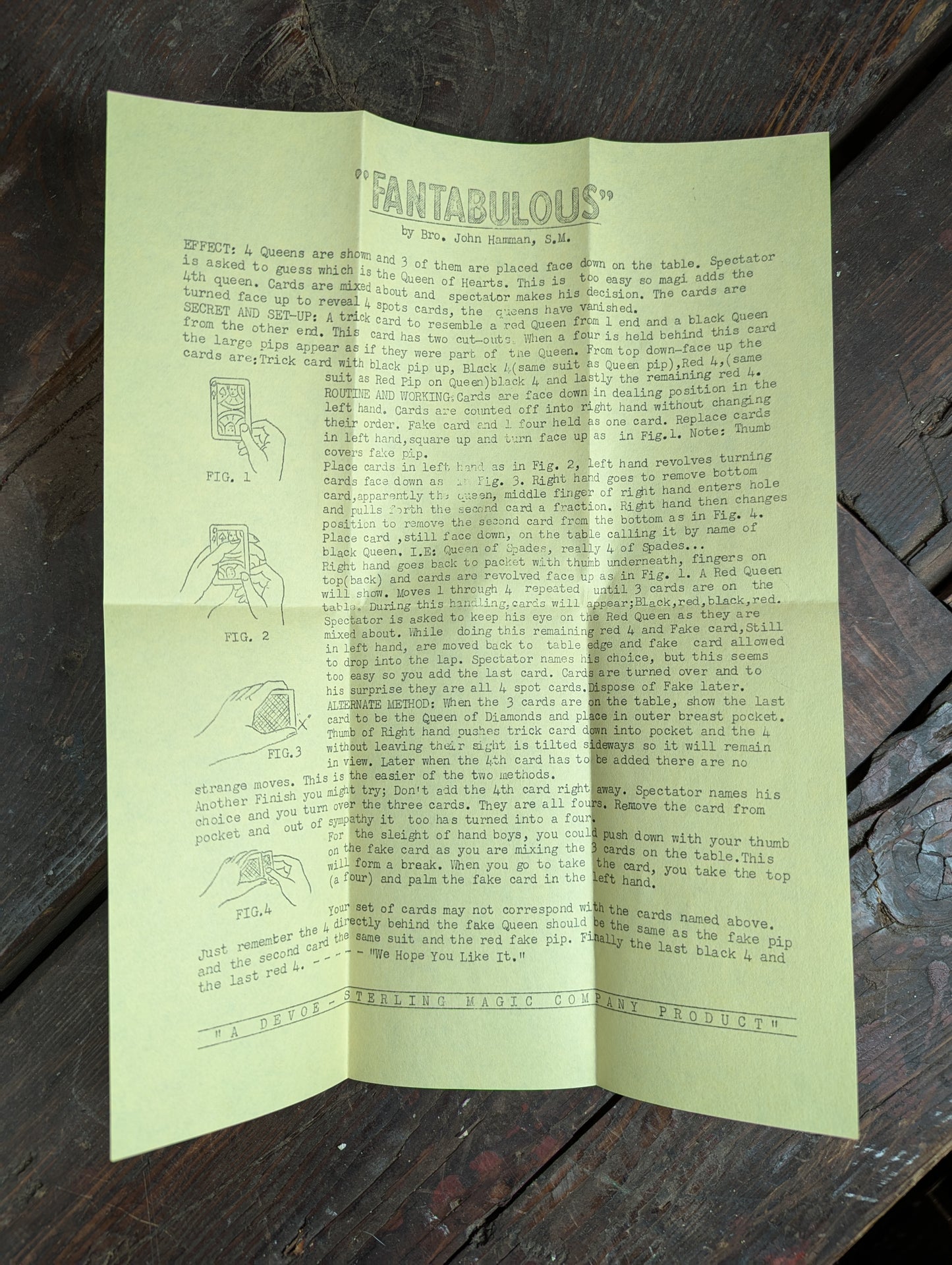 Lot 103 - Grouping Of Vintage Magic Ephemera Including Card Trick Booklets, Sleight Of Hand Booklet, Etc. 8+ Pieces