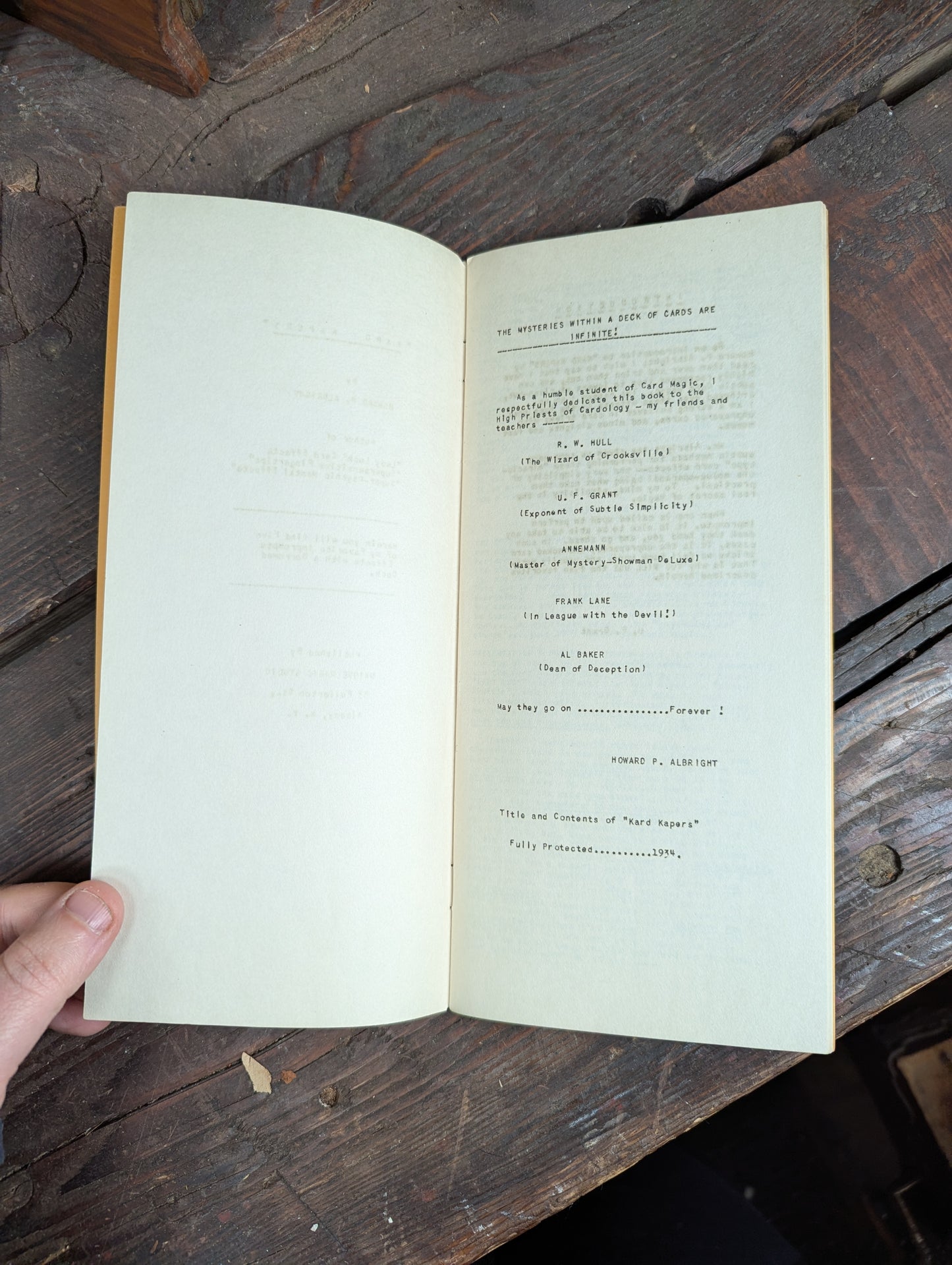 Lot 103 - Grouping Of Vintage Magic Ephemera Including Card Trick Booklets, Sleight Of Hand Booklet, Etc. 8+ Pieces