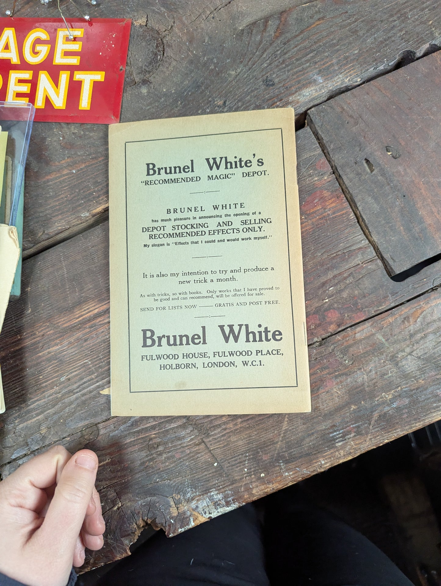 Lot 103 - Grouping Of Vintage Magic Ephemera Including Card Trick Booklets, Sleight Of Hand Booklet, Etc. 8+ Pieces