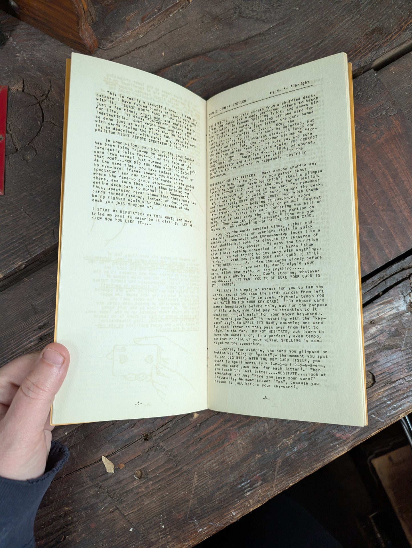 Lot 103 - Grouping Of Vintage Magic Ephemera Including Card Trick Booklets, Sleight Of Hand Booklet, Etc. 8+ Pieces