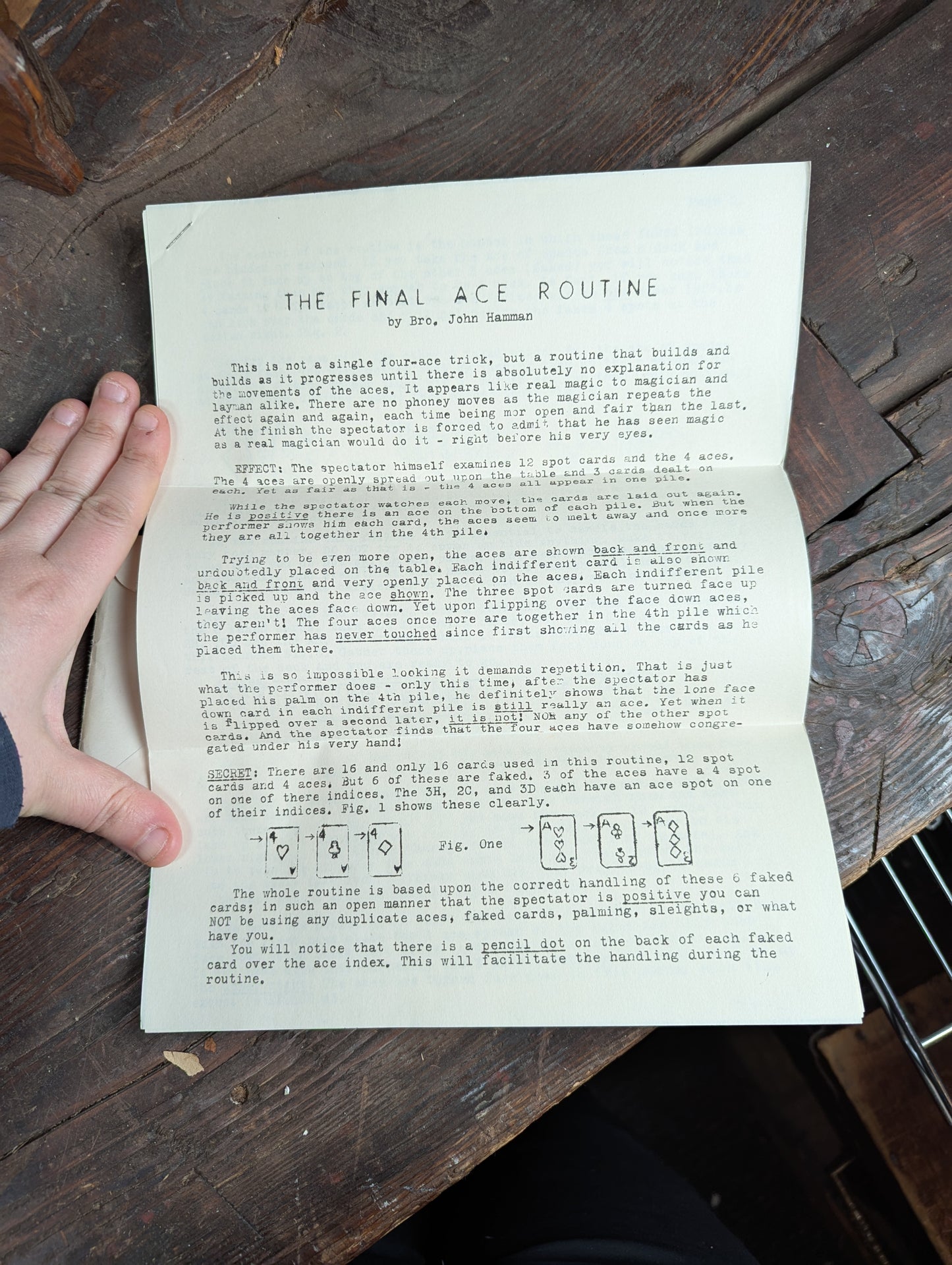 Lot 103 - Grouping Of Vintage Magic Ephemera Including Card Trick Booklets, Sleight Of Hand Booklet, Etc. 8+ Pieces