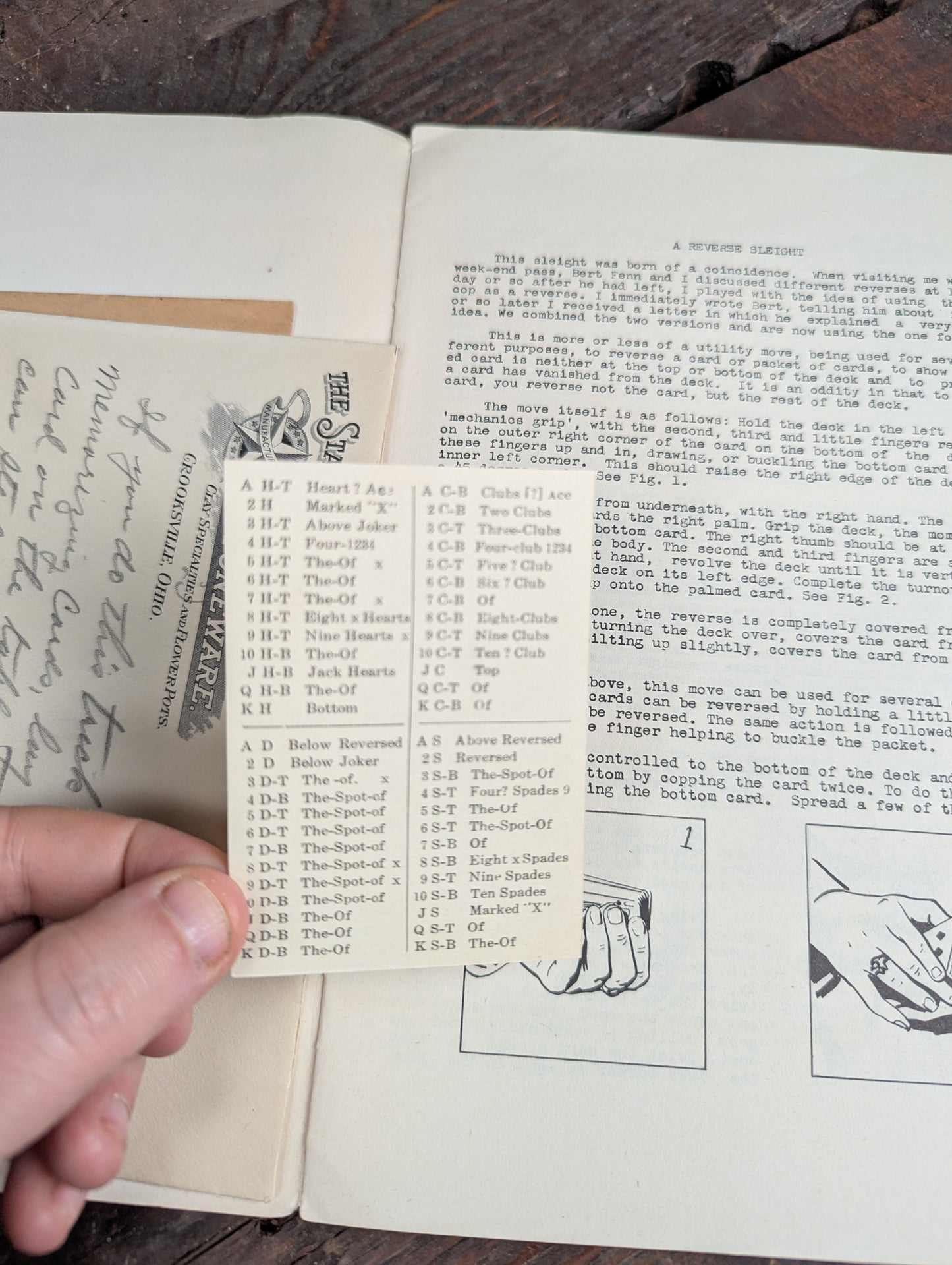 Lot 103 - Grouping Of Vintage Magic Ephemera Including Card Trick Booklets, Sleight Of Hand Booklet, Etc. 8+ Pieces