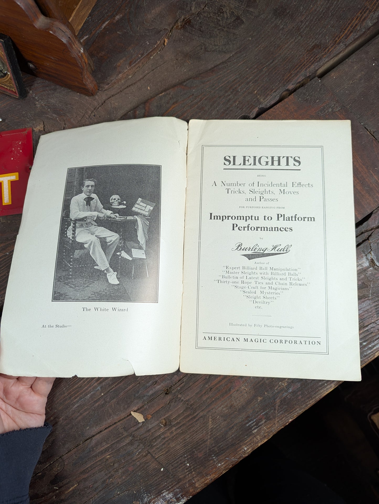 Lot 103 - Grouping Of Vintage Magic Ephemera Including Card Trick Booklets, Sleight Of Hand Booklet, Etc. 8+ Pieces