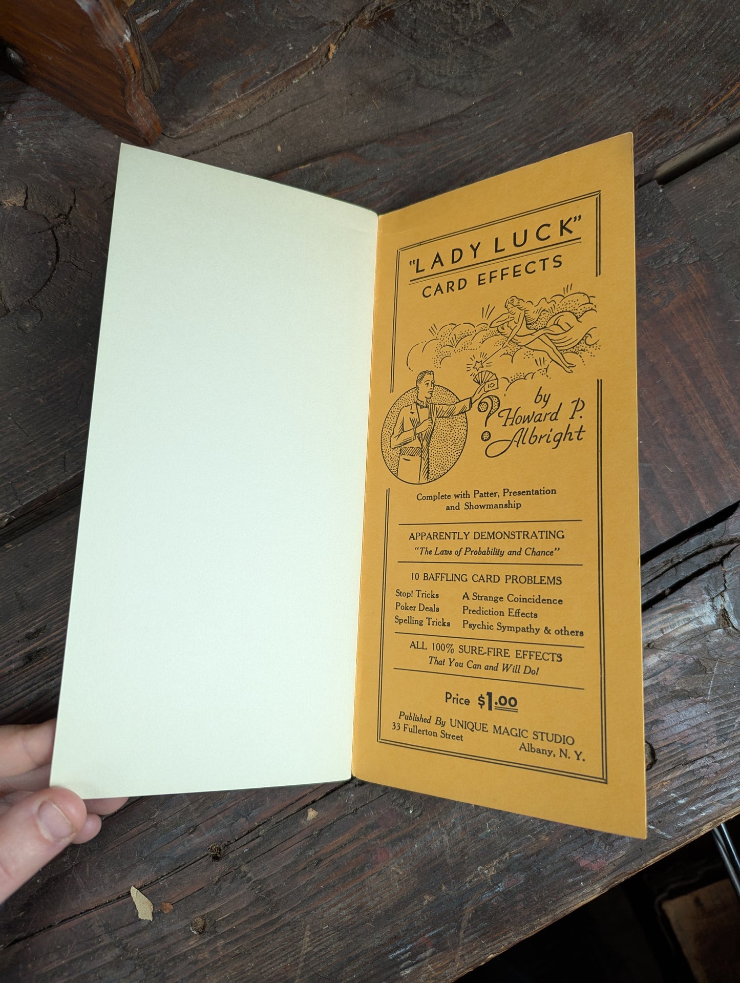 Lot 103 - Grouping Of Vintage Magic Ephemera Including Card Trick Booklets, Sleight Of Hand Booklet, Etc. 8+ Pieces