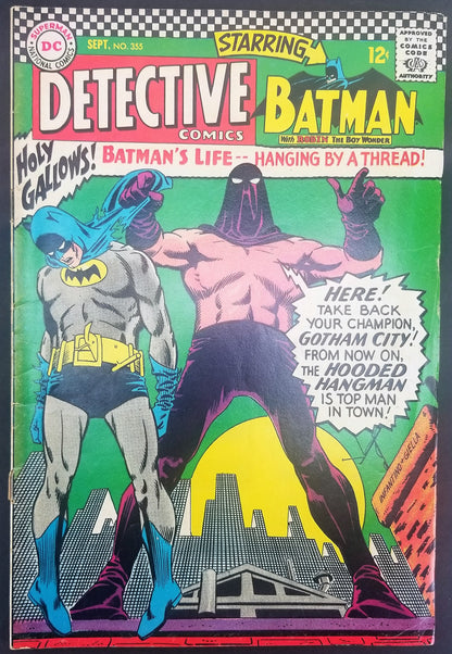 Detective Comics No. 355, Starring Batman, DC Comics, September 1966