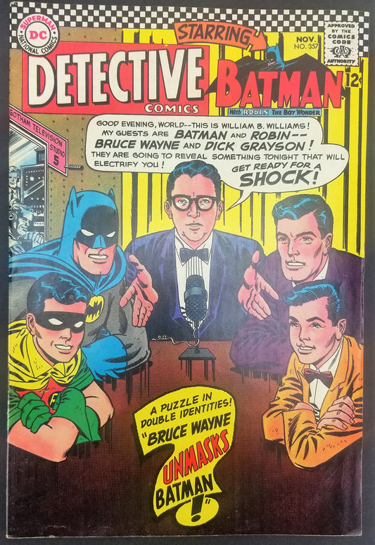 Detective Comics No. 357, Starring Batman, DC Comics, November 1966